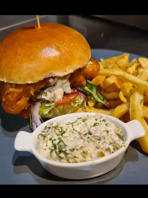 Burguer fish and chips